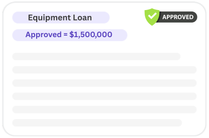 Equipment Loan Approved Black